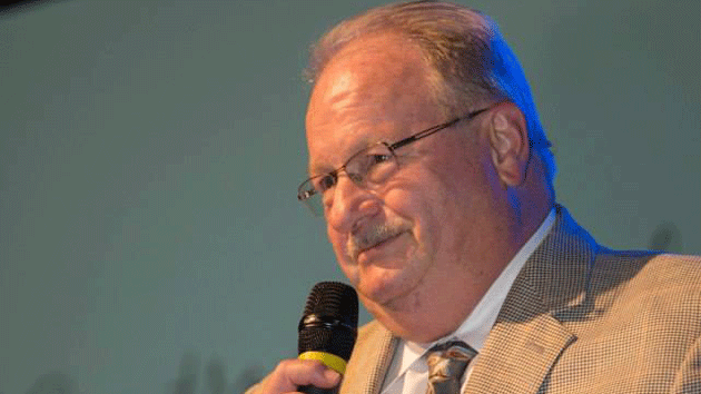 Man holding microphone
