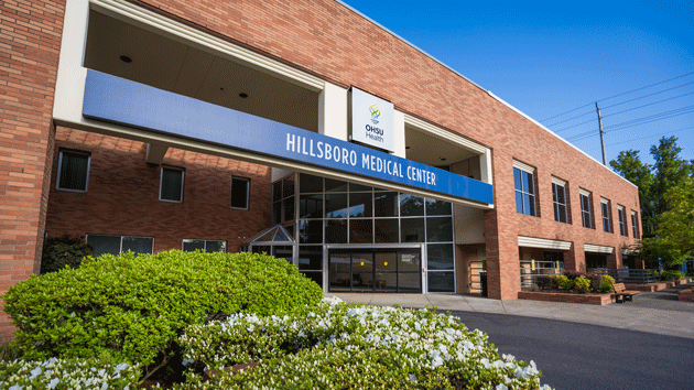 Photo of exterior of hospital named Hillsboro Medical Center.