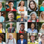 Collage of diverse people