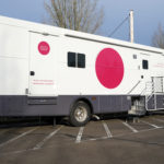Outside view of new Mammography van