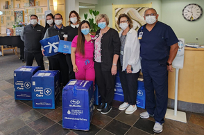 Royal Moore Subaru Donates Blankets and Care Kits to Cancer Center